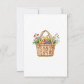 Vers van het Vrijgezellenfeest van de markt Bedankkaart (Achterkant)