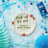 Vers van het Vrijgezellenfeest van de wijnstokken Papieren Bordje (Feest)