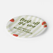 Vers van het Vrijgezellenfeest van de wijnstokken Papieren Bordje (Gekanteld)