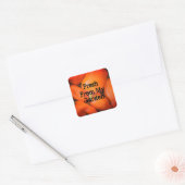 vers van tuinmozaïekSinaasappel Chili Peppers Vierkante Sticker (Envelop)