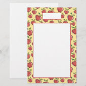 Vers-vers fruit Rode Appels Briefpapier (Voorkant / Achterkant)