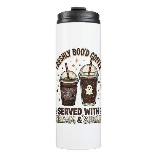 Vers vers gebrouwen koffie Halloween Geest Beker (Voorkant)