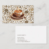 Vers vers gebrouwen koffie | Koffiebonen | Cafe Visitekaartje (Voorkant / Achterkant)