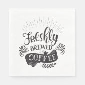 Vers vers koffie servet (Voorkant)