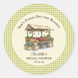 Vers Vers Van De Markt Boerenmarkt Bruidsfeest  Ronde Sticker