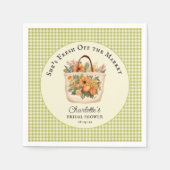 Vers Vers Van De Markt Boerenmarkt Bruiloftsborrel Servet (Voorkant)