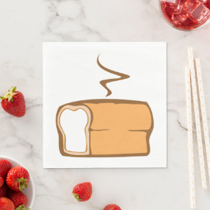 Vers versgebakken brood warm bakkerij servet