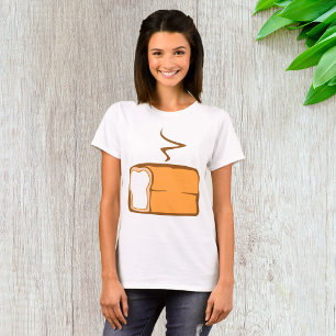 Vers-versgebakken brood warm bakkerij t-shirt