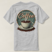 Vers versgebrouwen koffie t-shirt (Design achterkant)
