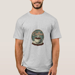 Vers versgebrouwen koffie t-shirt