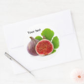Vers vijgenfruit ronde sticker (Envelop)