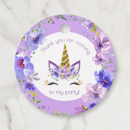 Vers Violet | Unicorn Party Dank u Bedankjes Labels