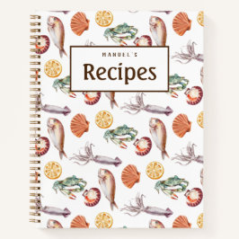 Vers Vis en zeevruchten  Receptenboek Notitieboek