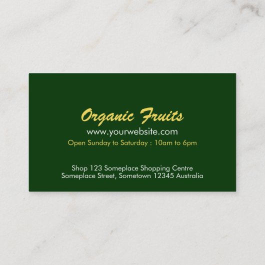 Vers Visitekaartje (Achterkant)