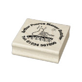 Vers vlees Barbecue Slachter. slagerij Rubberstempel (Stempel)