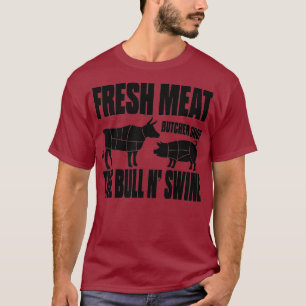 Vers vlees Butcher Shop LGBT Gay Beer Pride T-shirt