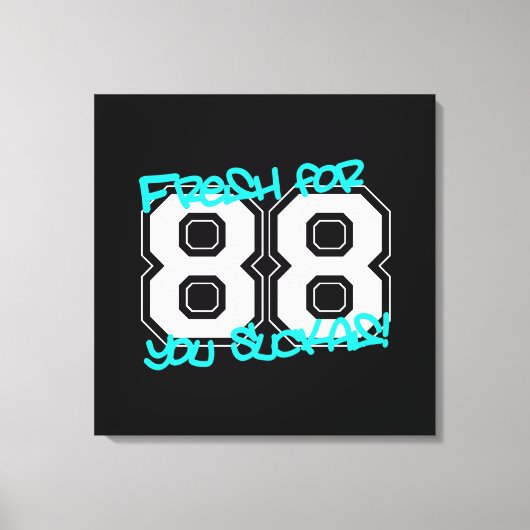 vers voor '88 canvas afdruk (Voorkant)