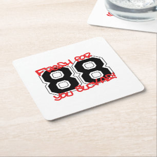 vers voor '88 kartonnen onderzetters