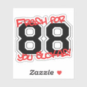 vers voor '88 sticker (Vel)