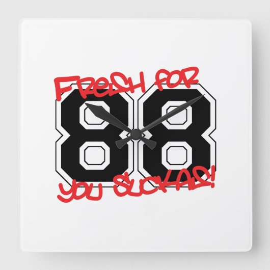 vers voor '88 vierkante klok (Voorkant)