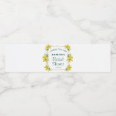 Vers Vrijgezellenfeest van lentesgeel Waterfles Etiket (Enkel label)