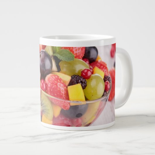 Vers vruchtensalade grote koffiekop (Voorkant rechts)