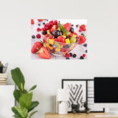 Vers vruchtensalade poster (Thuiskantoor)