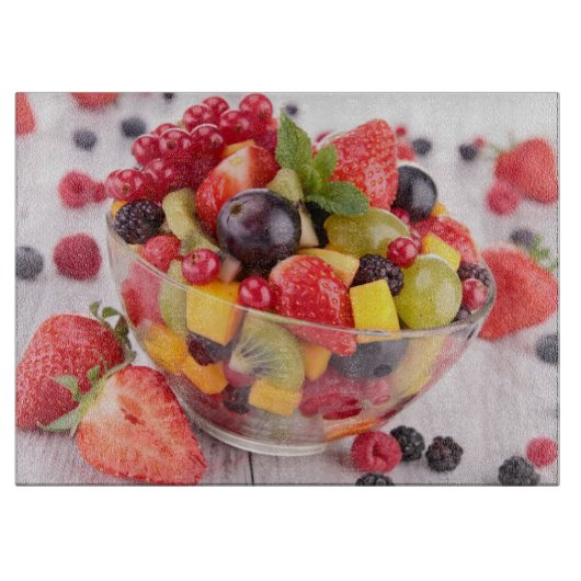 Vers vruchtensalade snijplank (Voorkant)