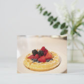 Vers vruchtenwafel briefkaart (Staand voorkant)