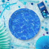 Vers water blauw papieren bordje (Feest)