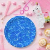 Vers water blauw papieren bordje (Feest)
