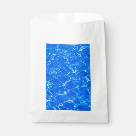 Vers water in het blauw bedankzakje (Voorkant)
