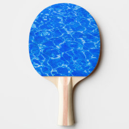 Vers water in het blauw tafeltennisbatje
