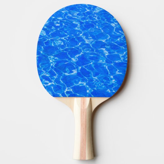 Vers water in het blauw tafeltennisbatje (Achterkant)