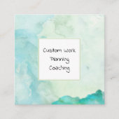 Vers water kleur hedendaags vierkante visitekaartje (Voorkant)