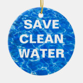 Vers water - Versie drie van drie Keramisch Ornament (Voorkant)