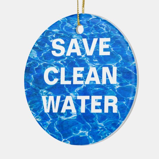 Vers water - Versie drie van drie Keramisch Ornament (Links)