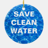 Vers water - Versie drie van drie Keramisch Ornament (Achterkant)