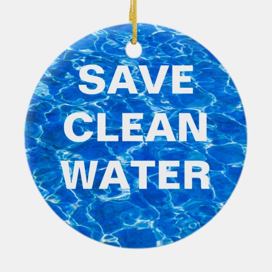 Vers water - Versie drie van drie Keramisch Ornament (Achterkant)