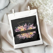 Vers, wilde bloem boeket, handschrift, bruiloft bedankzakje