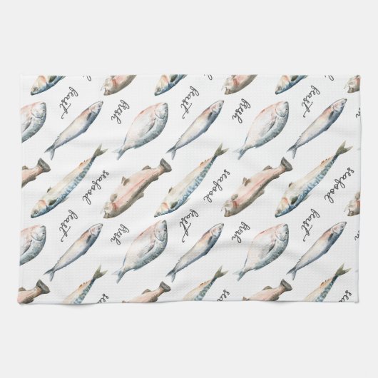 Vers zeevruchten Visfeest Theedoek (Horizontaal)