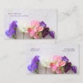 Vers zoete erwten contactkaartje (Voorkant / Achterkant)