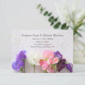 Vers zoete erwten kaart (Staand voorkant)