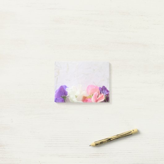 Vers zoete erwten post-it® notes (Op bureau)