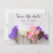 Vers zoete erwten save the date (Voorkant)