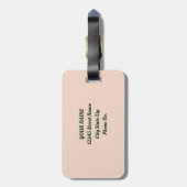 Vers Zomer Goud Citroen Fruit Bagagelabel (Achterkant verticaal)