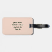 Vers Zomer Goud Citroen Fruit Bagagelabel (Achterkant horizontaal)