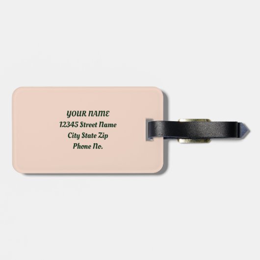 Vers Zomer Goud Citroen Fruit Bagagelabel (Achterkant horizontaal)