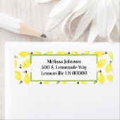 Vers zomers helder citroen patroon + groen etiket (Insitu)