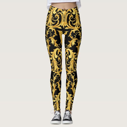 Versace Barocco-Collectie Leggings (Voorkant)